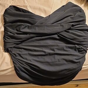 HALARA Black Draped Dress